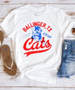 Ballinger Cats Baseball est 1947 t-shirt