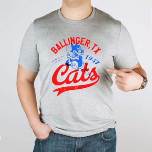 Ballinger Cats Baseball est 1947 tshirt