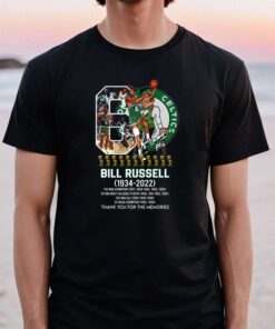 Bill Russell 1934 2022 Boston Celtics Thank You For The Memories signature tshirt