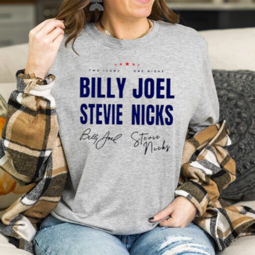 Billy Joel Stevie Nick Tour signature t shirts