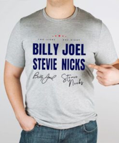 Billy Joel Stevie Nick Tour signature tshirts