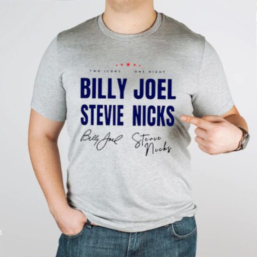 Billy Joel Stevie Nick Tour signature tshirts