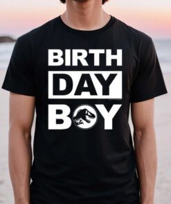 Birthday Boy Name & Age Jurassic World tshirts