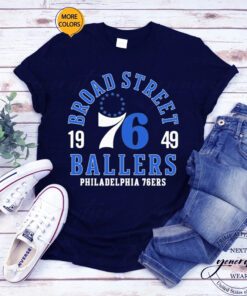 Broad street ballers philadelphia 76ers t shirts