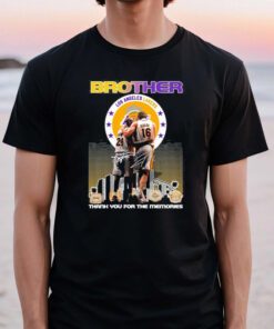 Brother Kobe Bryant and Gasol Los Angeles Lakers thank you for the memories signatures tshirt