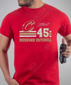Cavs Donovan Mitchell Signature Jersey TShirts