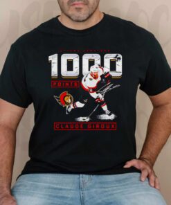 Claude Giroux Ottawa Senators 1000 Career Points signature t-shirts