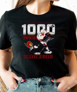 Claude Giroux Ottawa Senators 1000 Career Points signature tshirts