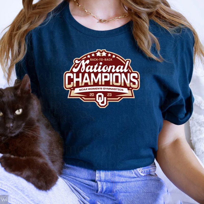 Crimson Oklahoma Sooners Back To Back NCAA Women’s Gymnastics National Champions T Shirts