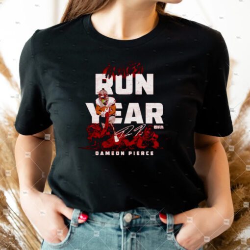 Dameon Pierce Houston Angriest run of the year signature t-shirts