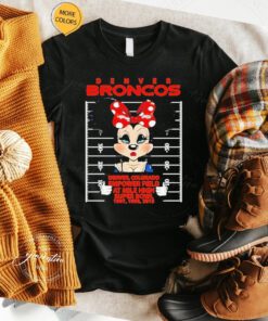 Denver Broncos Minnie Mouse Denver Colorado Empower Field At Mile High Super Bowl 1997 1998 2015 T Shirts