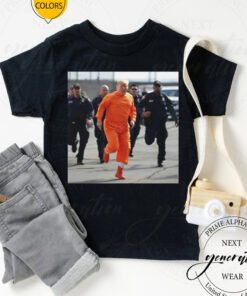 Donald Trump Running Away From Cops In Orange Jumpsuit T-Shirts