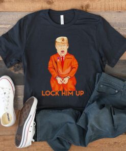 Donald Trump lock him up orange shirts