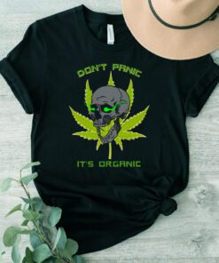 Dont Panic Its Organic Rasta Skull t-shirt