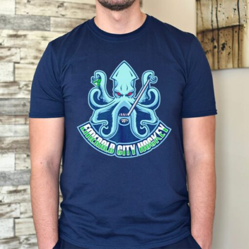 Emerald city hockey logo tshirts
