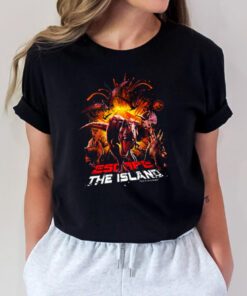Exploded Island Jurassic World t shirts