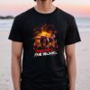 Exploded Island Jurassic World tshirts