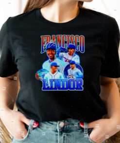 Francisco Lindor New York Mets signature tshirt