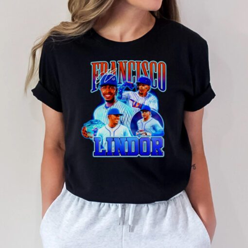 Francisco Lindor New York Mets signature tshirts