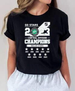 Go Stars Nhl Champion 2023 Central Division Dallas Stars T Shirts