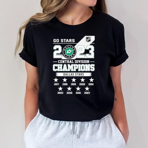 Go Stars Nhl Champion 2023 Central Division Dallas Stars T Shirts