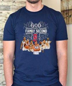 God First Family Second Then San Diego State Aztecs 2023 Ncaa T-Shirt