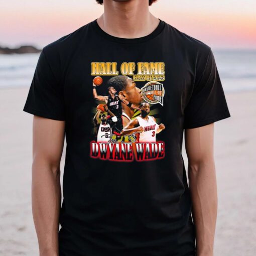 Hall Of Fame Class Of 2023 Basketball Dwyane Wade Signature TShirts