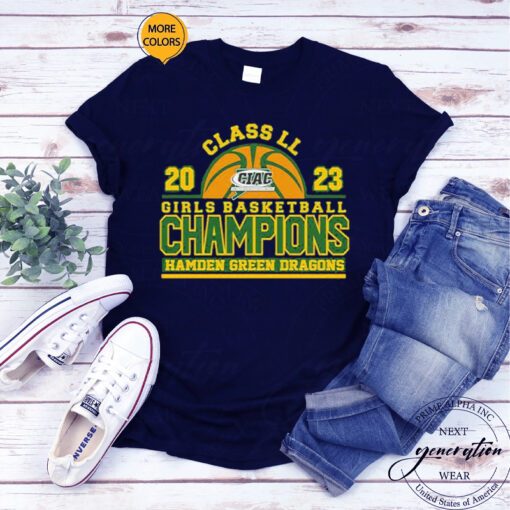 Hamden Green Dragons 2023 Girls Basketball Champions T Shirts