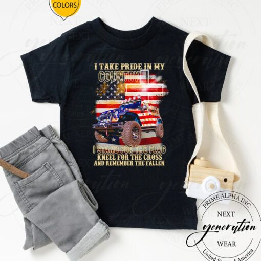 I take pride in my country I stand for the flag USA tshirt