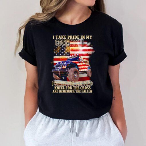 I take pride in my country I stand for the flag USA tshirts