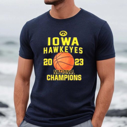 Iowa Hawkeyes 2023 Basketball National champions retro t-shirt