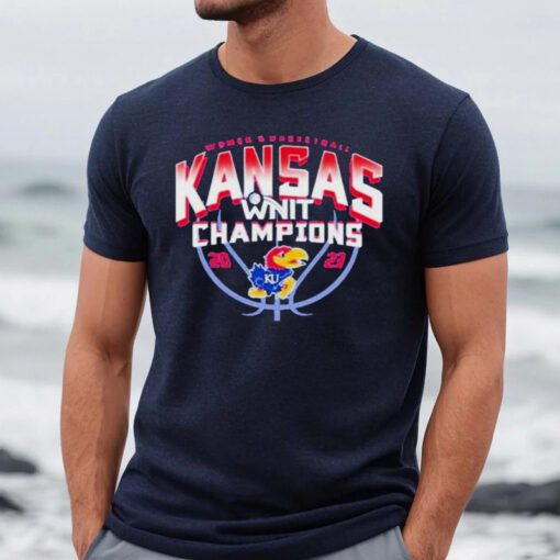 Kansas Jayhawks Blue 2023 Women’s Basketball NIT Champions T-Shirt