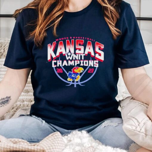 Kansas Jayhawks Blue 2023 Women’s Basketball NIT Champions T-Shirts