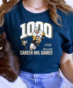 Kris Letang Pittsburgh Penguins 1000 Career Games T-Shirts