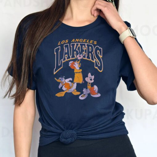Los Angeles Lakers Junk Food Mickey Squad Qb T-shirt