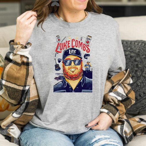 Luke Combs Miller Lite T Shirts