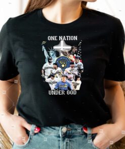 One Nation Under God Milwaukee Brewers 2023 Signatures TShirts