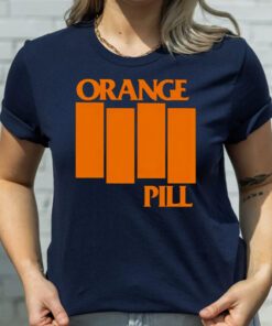 Orange pill flag tshirt