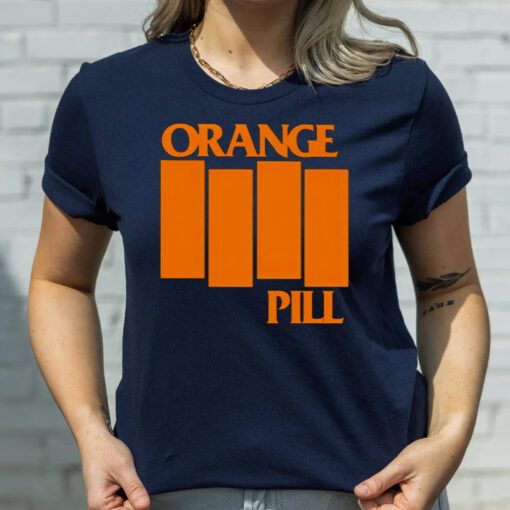 Orange pill flag tshirt