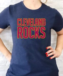 Original Cleveland Rocks Distressed Texture t shirts