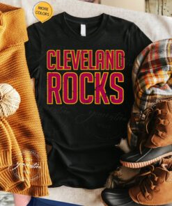 Original Cleveland Rocks Distressed Texture tshirt