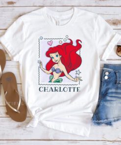 Personalized Name Little Mermaid Ariel t shirt