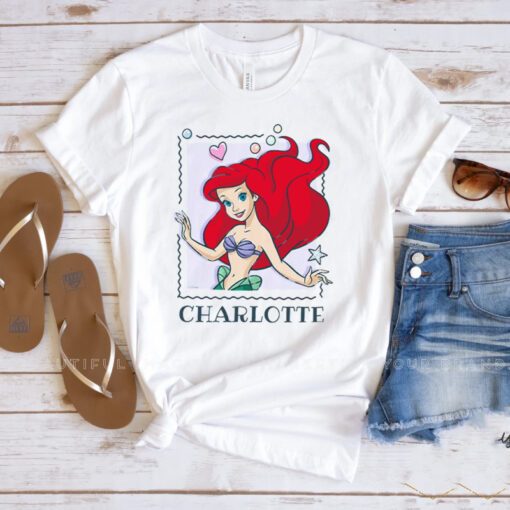 Personalized Name Little Mermaid Ariel t shirt