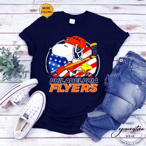 Philadelphia Flyers Ice Hockey Snoopy And Woodstock NHL t shirts