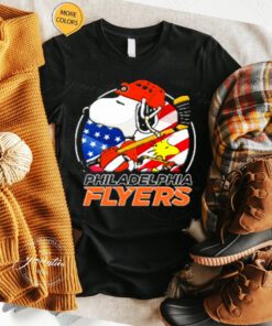 Philadelphia Flyers Ice Hockey Snoopy And Woodstock NHL tshirts