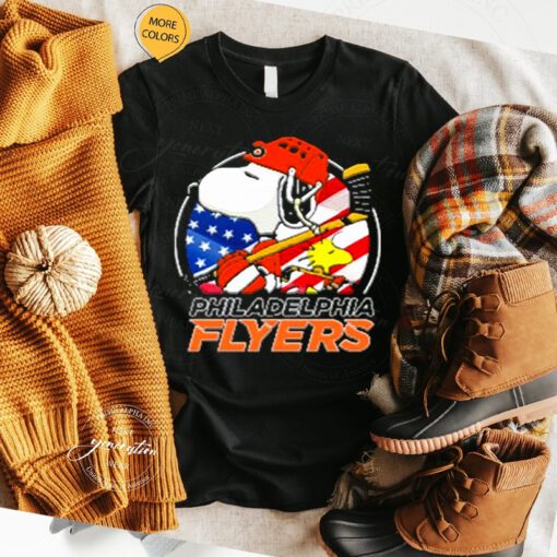 Philadelphia Flyers Ice Hockey Snoopy And Woodstock NHL tshirts