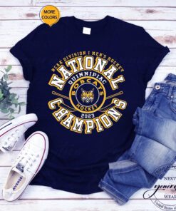 Quinnipiac Bobcats 2023 Ncaa Men’s Ice Hockey National Champions Top Rung T-Shirt
