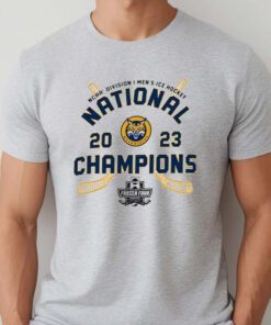 Quinnipiac Bobcats Champion 2023 Ncaa Men’s Ice Hockey National Champions Locker Room TShirt
