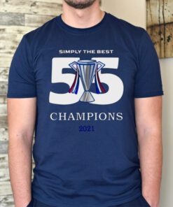 Rangers 55th Champions 2021 t-shirt