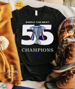 Rangers 55th Champions 2021 t-shirts